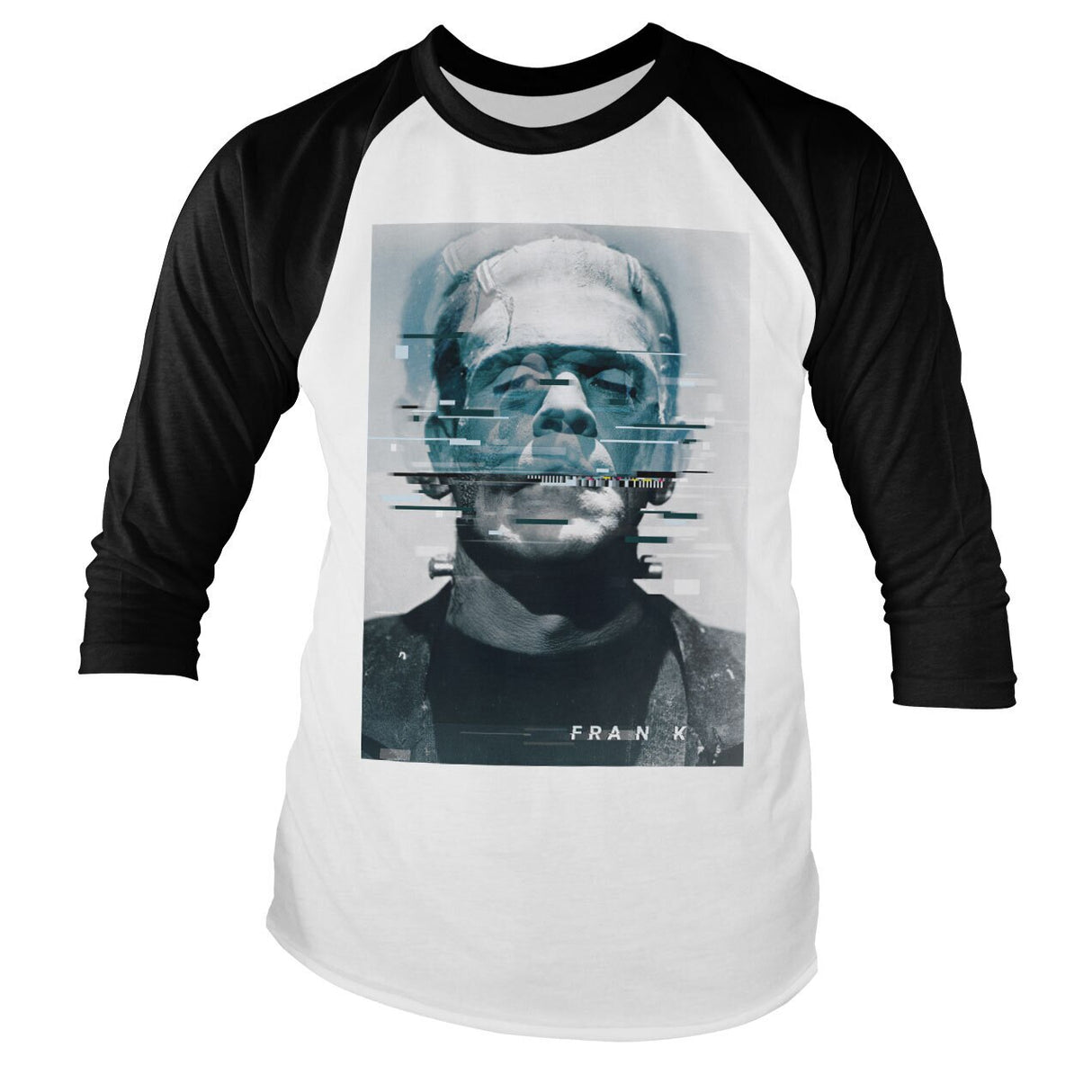 Frankenstein Bad Signal Baseball Long Sleeve Tee