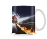 Delorean Fire Tracks Coffee Mug