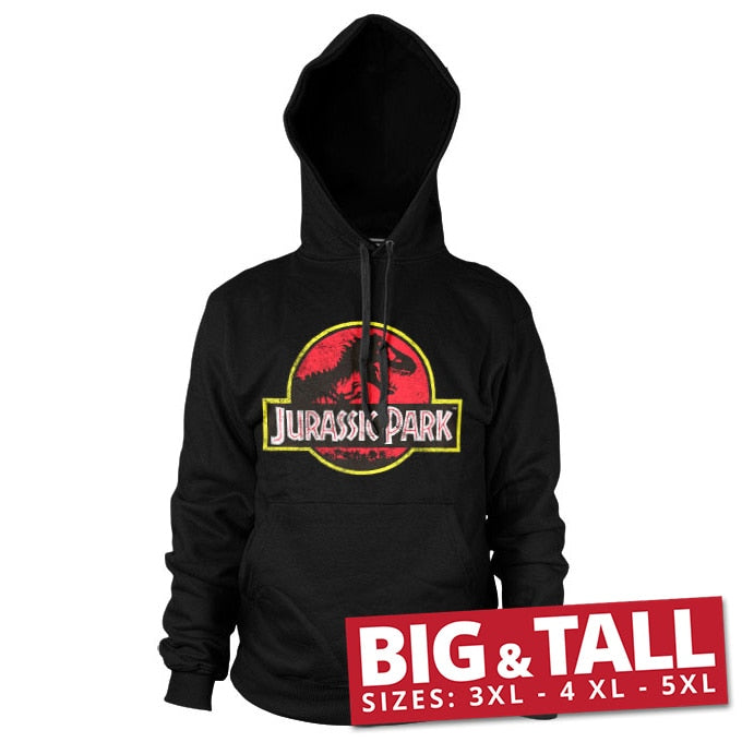 Jurassic Park Distressed Logo Big & Tall Hoodie