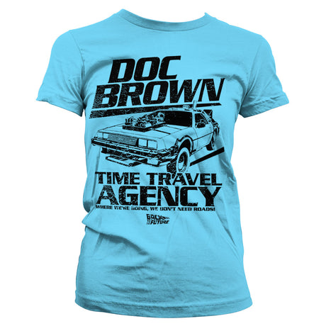 Doc Brown Time Travel Agency Girly Tee