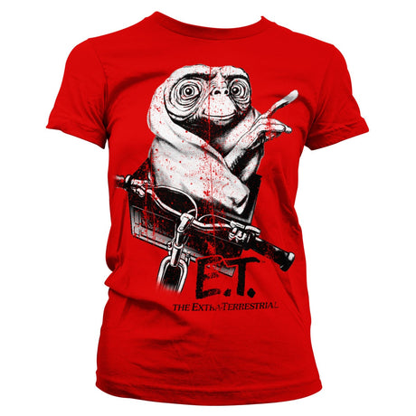 E.T. Biking Distressed Girly Tee