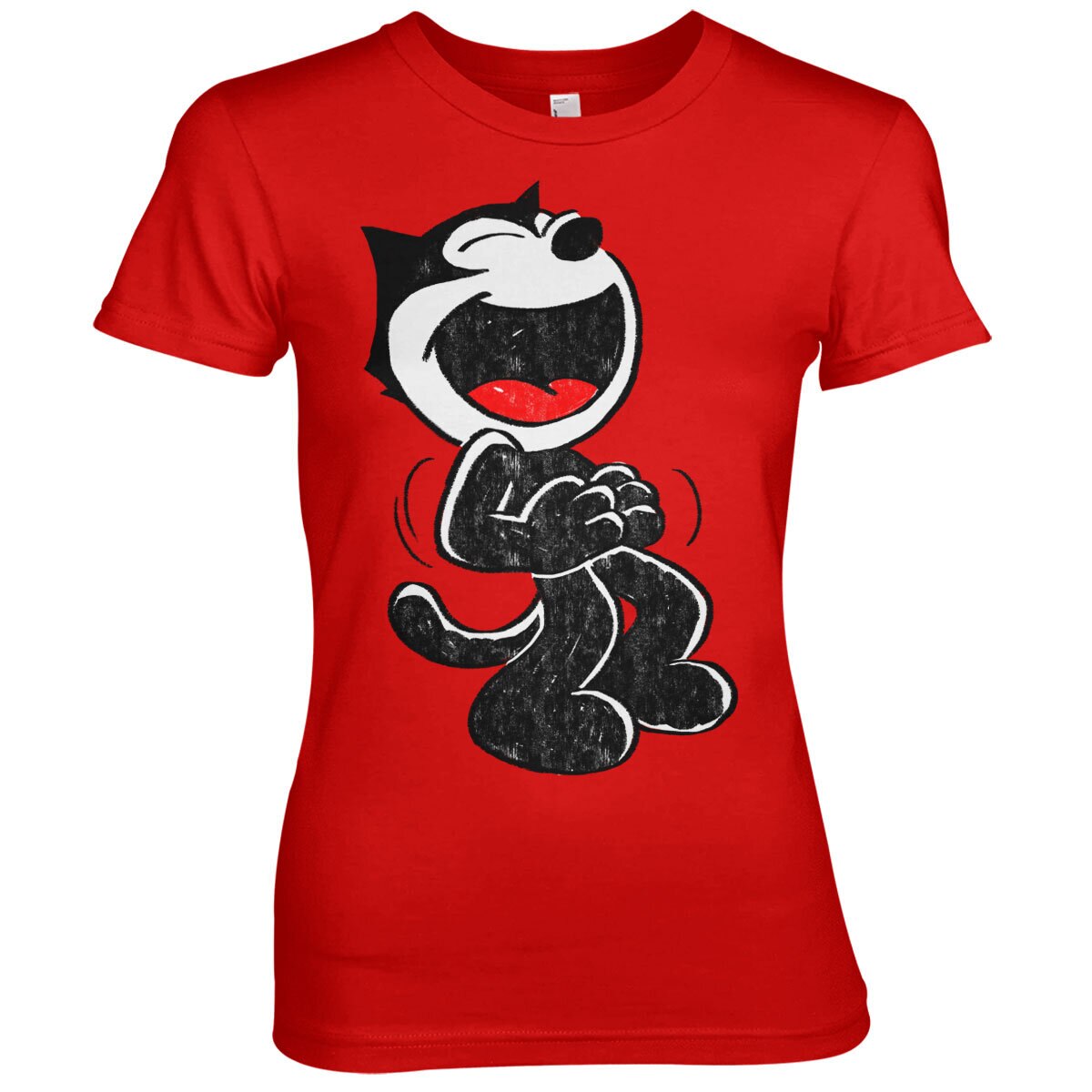 Hand Drawn Felix The Cat Girly Tee