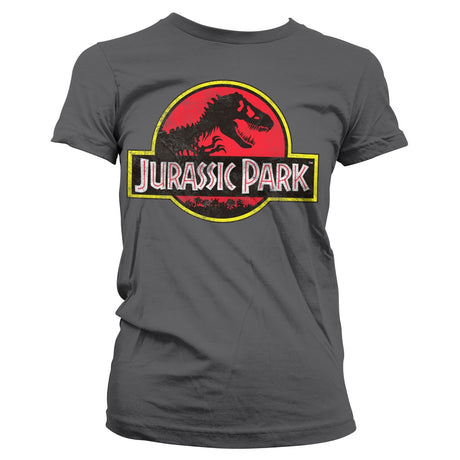 Jurassic Park Distressed Logo Girly Tee