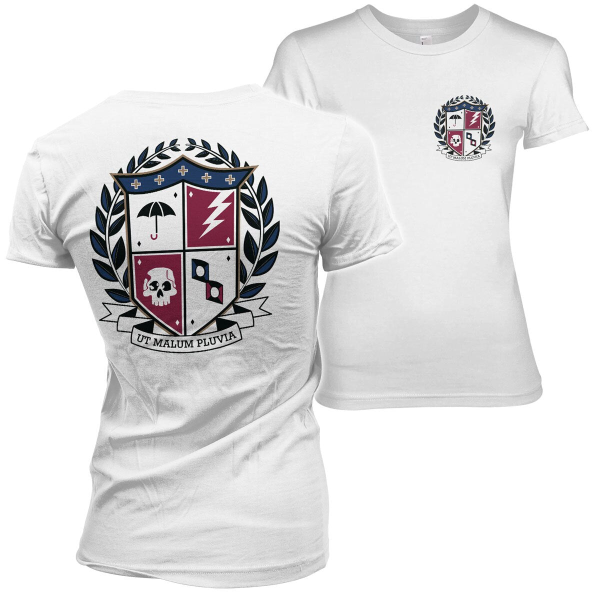 Ut Malum Pluva Shield Girly Tee