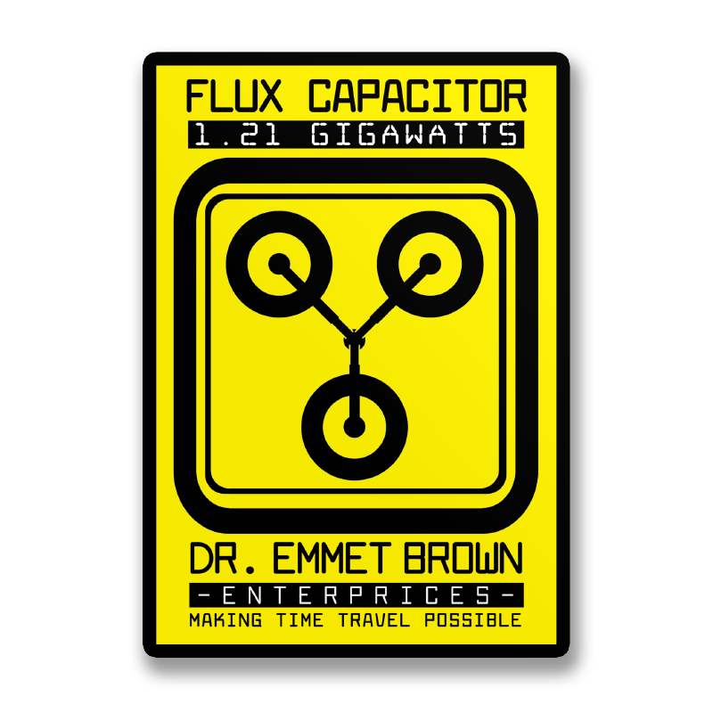 Flux Capacitor Sticker