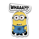 Minions - WHAAA?!? Sticker