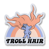 Troll Hair Sticker