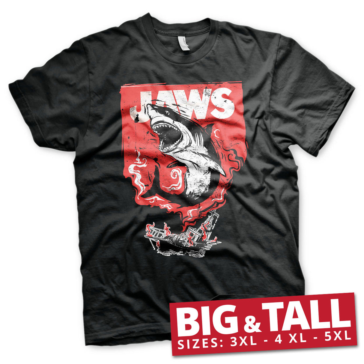 Jaws - Shark Smoke Big & Tall T-Shirt