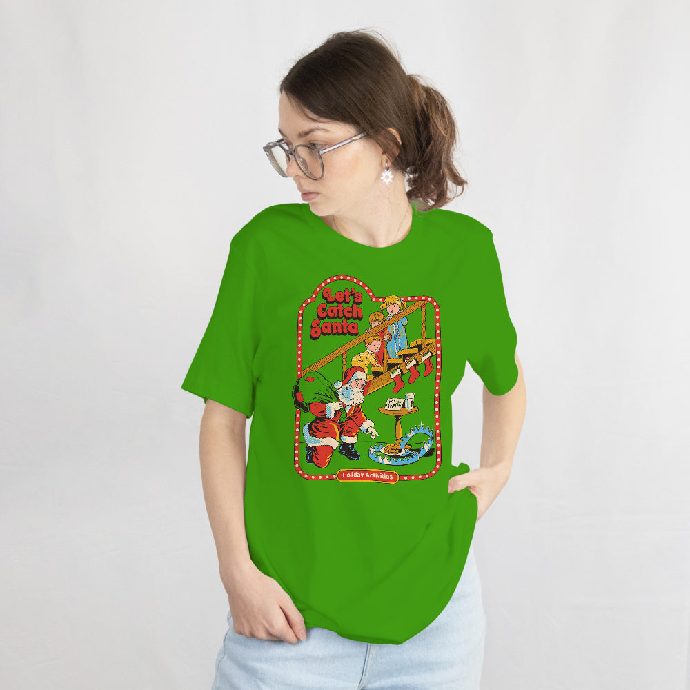 Let's Catch Santa Girly Tee