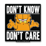 Garfield - Don't Know, Don't Care Sticker