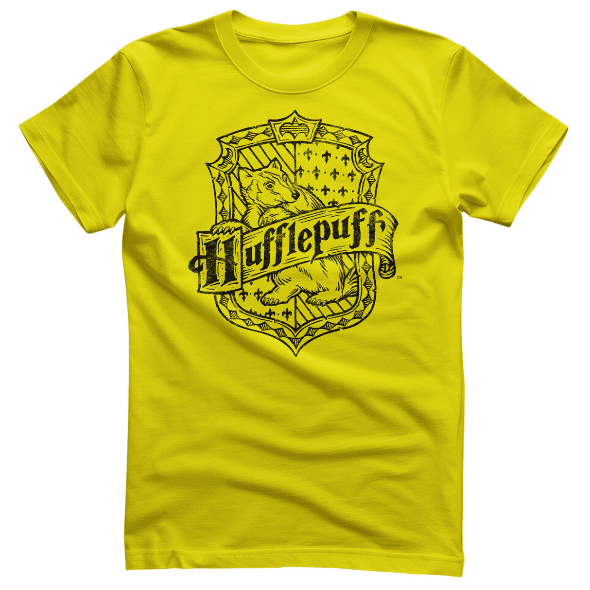 Harry Potter - Hufflepuff Washed Crest T-Shirt