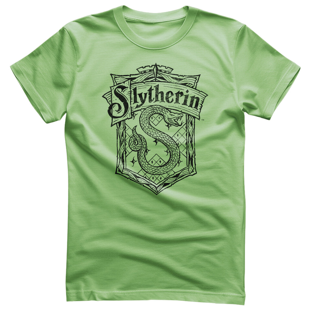 Harry Potter - Slytherin Washed Crest T-Shirt