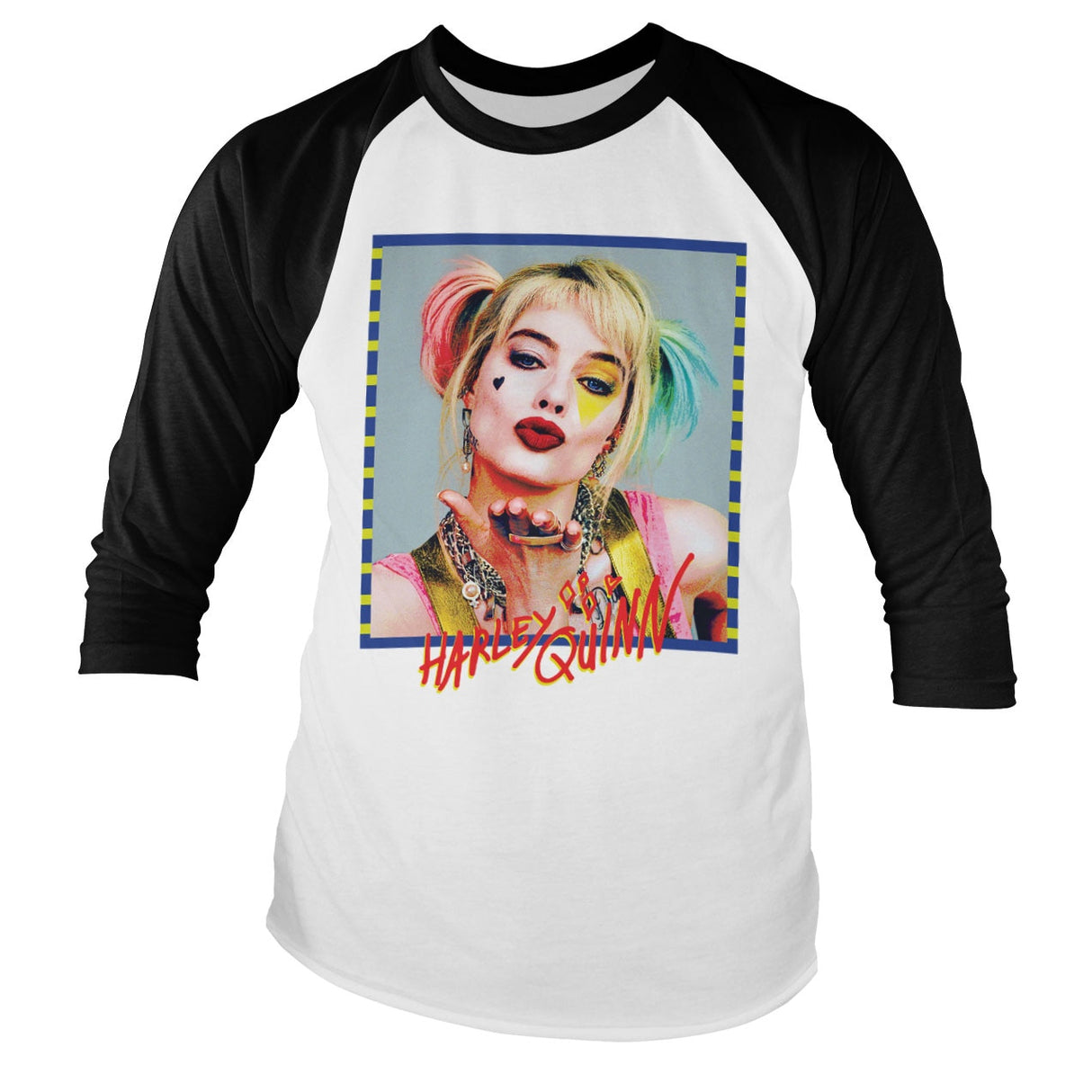 Harley Quinn Kiss Baseball Long Sleeve