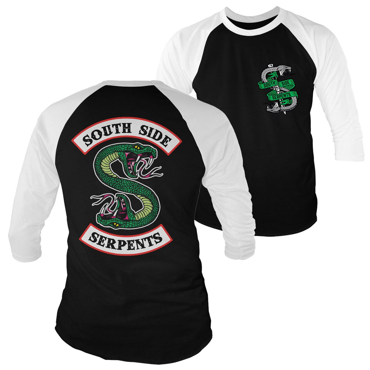 Riverdale - South Side Serpents Baseball 3/4 Sleeve Tee