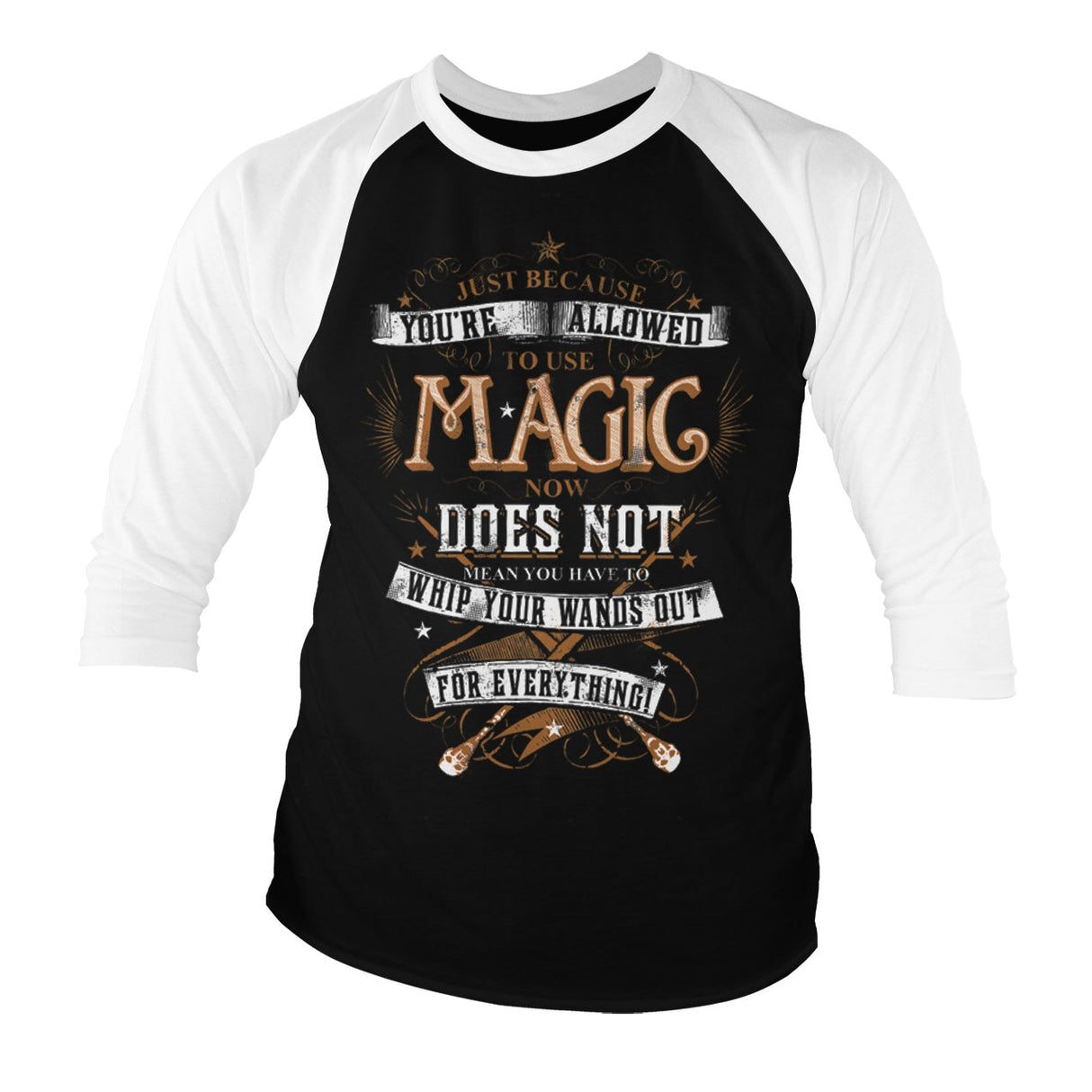 Harry Potter Magic Baseball 3/4 Sleeve Tee