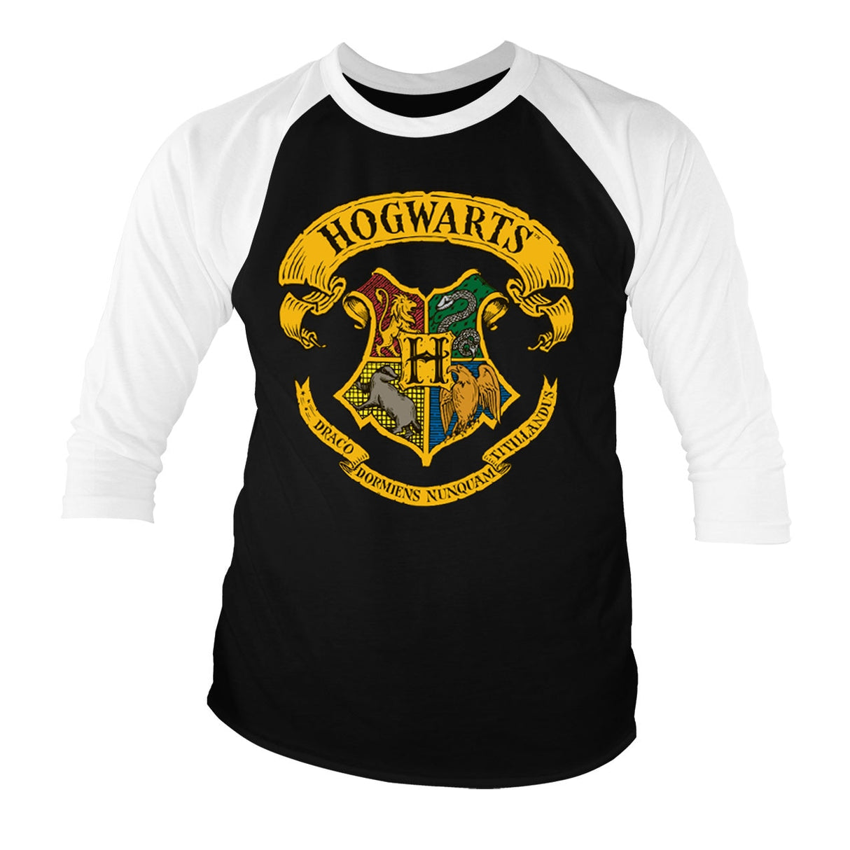 Hogwarts Crest Baseball 3/4 Sleeve Tee