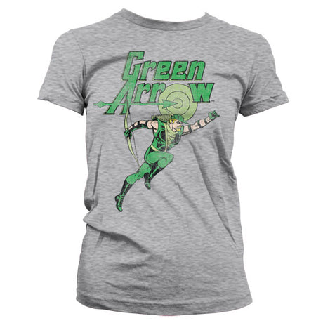 Green Arrow Distressed Girly T-Shirt