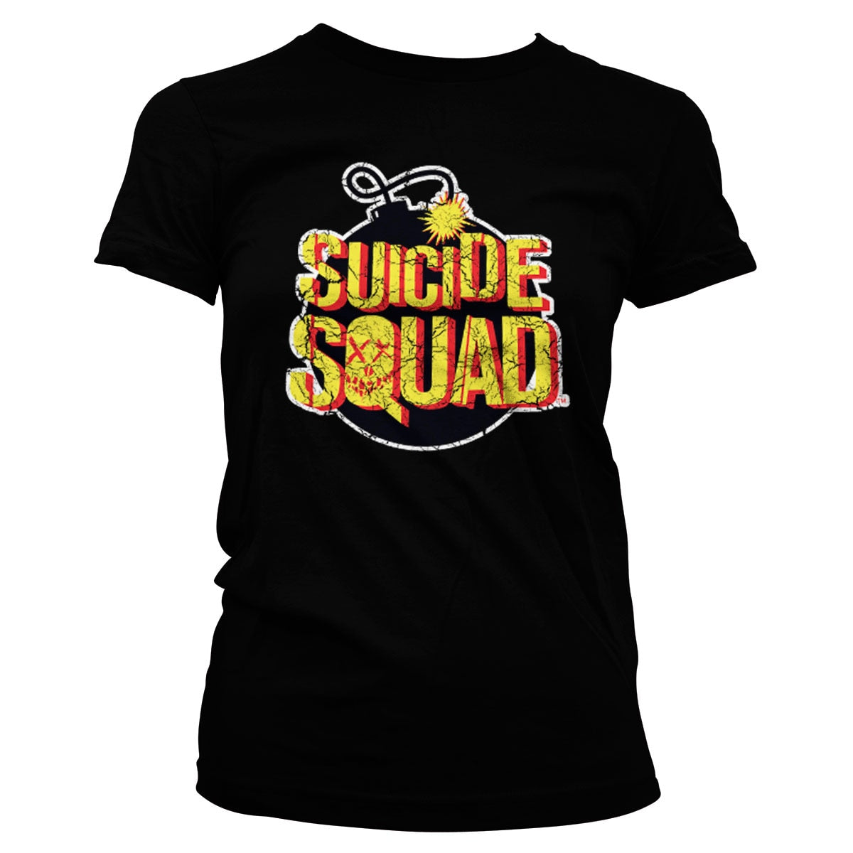 Suicide Squad Bomb Logo Girly Tee