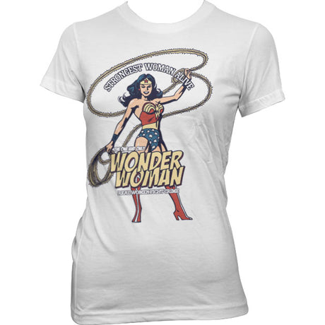 Wonder Woman - Strongest Woman Alive Girly Tee