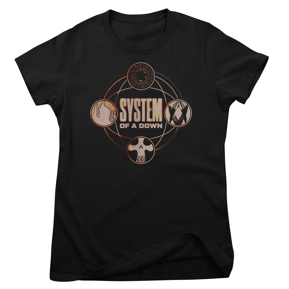 System Of A Down Tech Circles Girly Tee