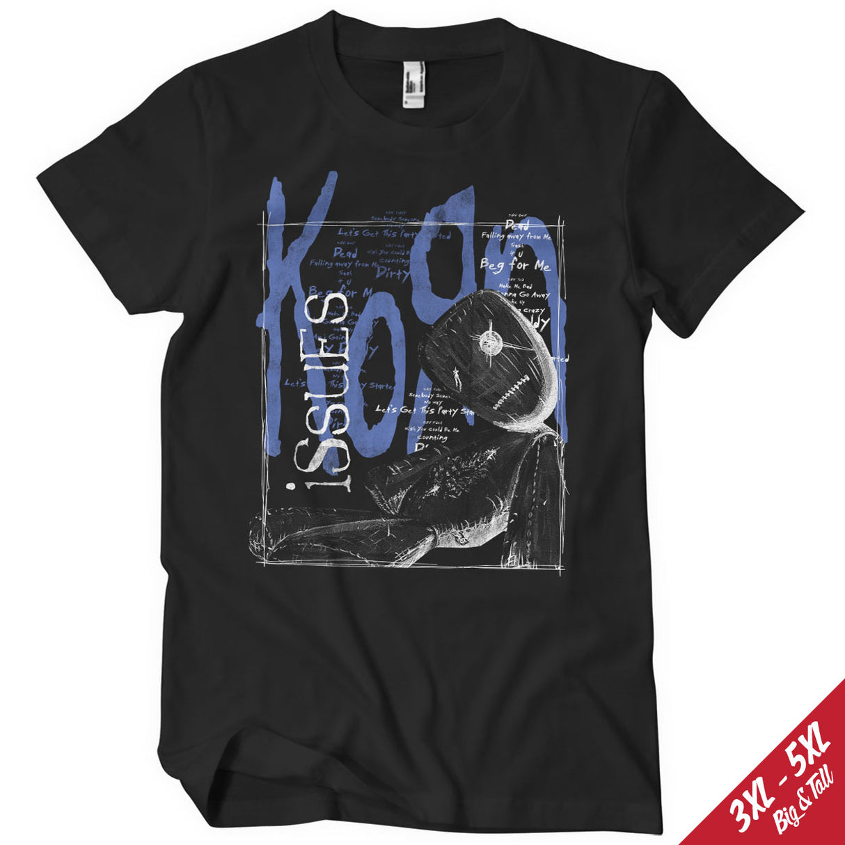 Korn - Issues Tracklist Big & Tall T-Shirt