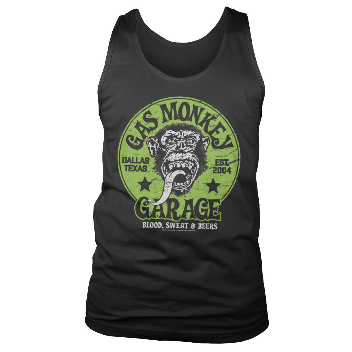 Gas Monkey Garage - Green Logo Tank Top