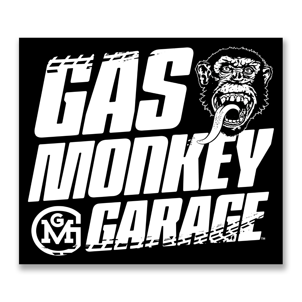 Gas Monkey Garage Tire Tracks Sticker