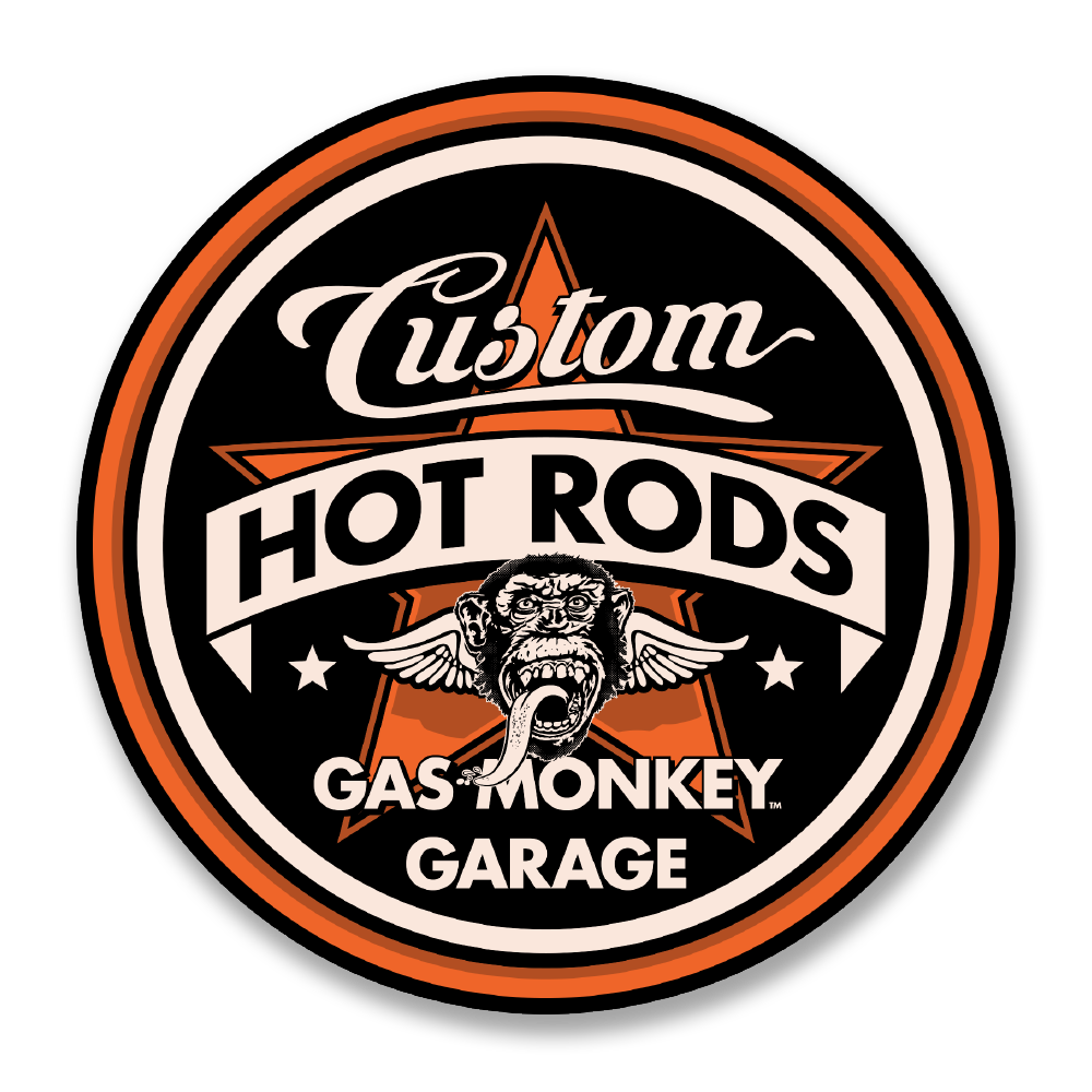 Gas Monkey Garage Custom Hot Rods Sticker