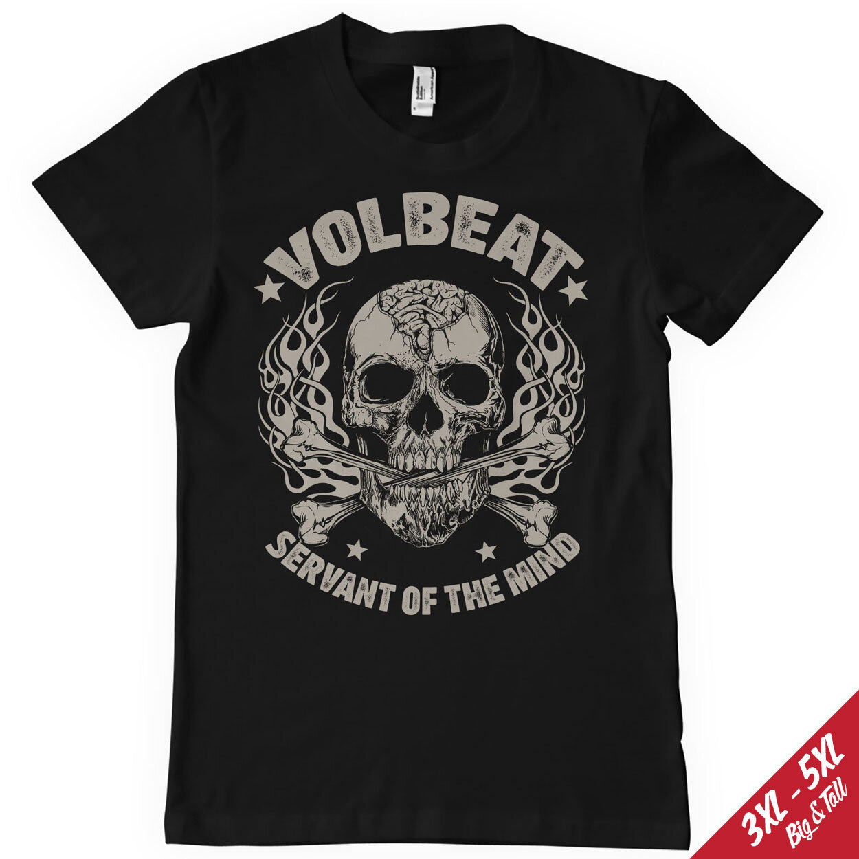 Volbeat Skull & Crossbones Big & Tall T-Shirt